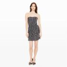 Club Monaco Color Black Harper Silk Stripe Dress