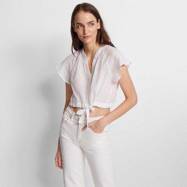 Club Monaco Pure White Iggabella Top