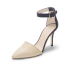 Club Monaco Color Grey Lula Lizard-effect Pump In Size 39.5