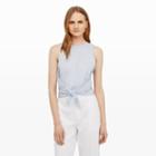 Club Monaco Color Skylight Heather Sofye Tie-front Tank