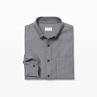 Club Monaco Color Lt Grey Multi Slim Soft Herringbone Shirt