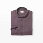 Club Monaco Color Carmine Slim Mini-collar Jaspe Shirt