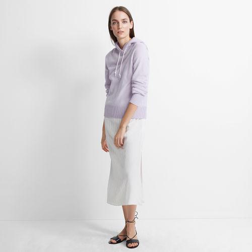Club Monaco Color Purple Knola Cashmere Hoodie