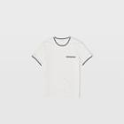 Club Monaco Blanc De Blanc Multi Pique Crewneck