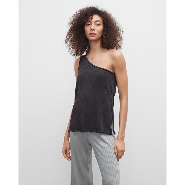 Club Monaco One Shoulder Rib Top