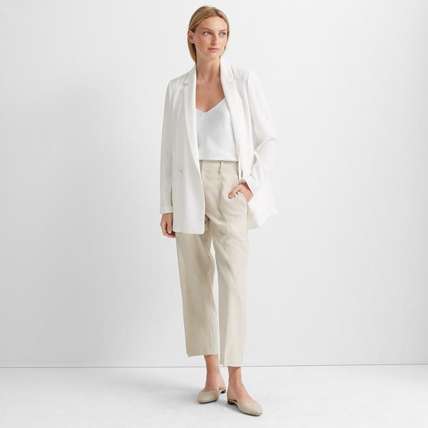 Club Monaco Off White Deconstructed Blazer