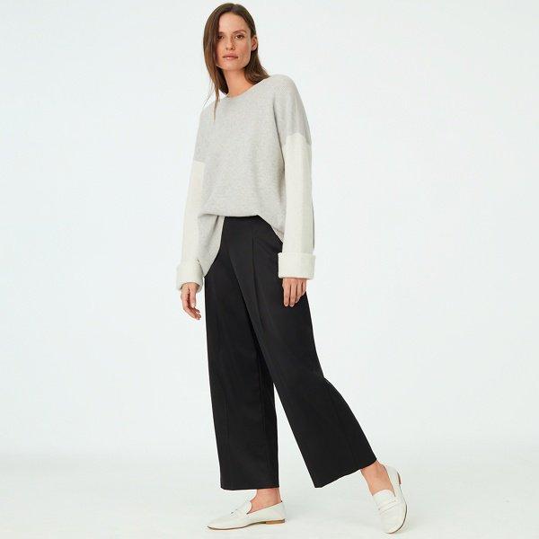 Club Monaco Grey Multi Arya Cashmere Sweater