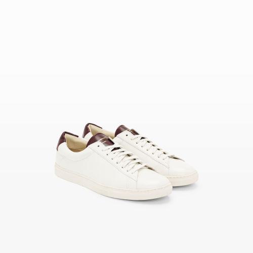 Club Monaco Color White Zespa Leather Sneaker