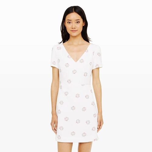 Club Monaco Color White Teraja Dress