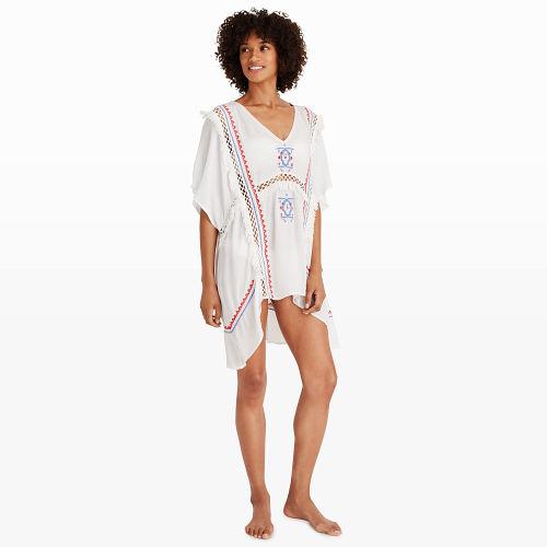 Club Monaco Color White Suboo Dreamweaver Caftan