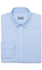 Club Monaco Color Blue Luxe Oxford Dress Shirt In Size Xs