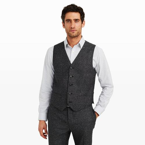 Club Monaco Color Grey Grant Herringbone Vest