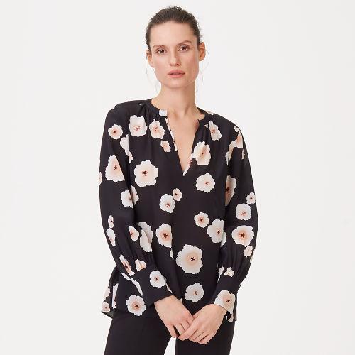Club Monaco Color Black Janney Silk Top