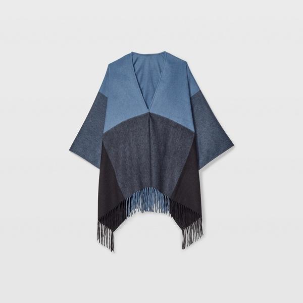 Club Monaco Navy Mu Plaid Wrap