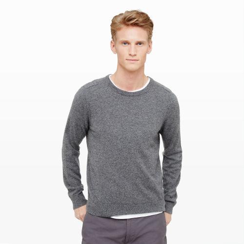Club Monaco Color Grey Cashmere Crew Neck In Size S