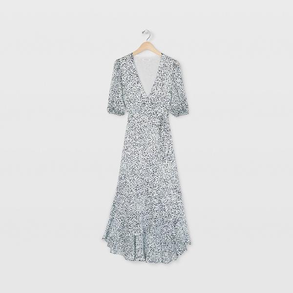Club Monaco Easy Midi Wrap Dress