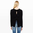 Club Monaco Color Black Sidone Bow Cashmere Sweater