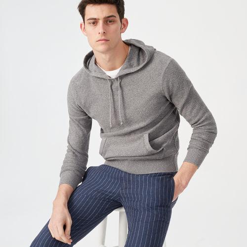 Club Monaco Color Grey Donegal Hoodie