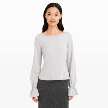 Club Monaco Color Bright Heather Grey Reeta Top