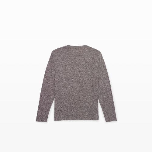 Club Monaco Color Grey Marled Long-sleeve Crew