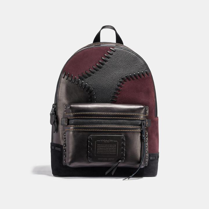 Coach Academy Backpack With Patchwork