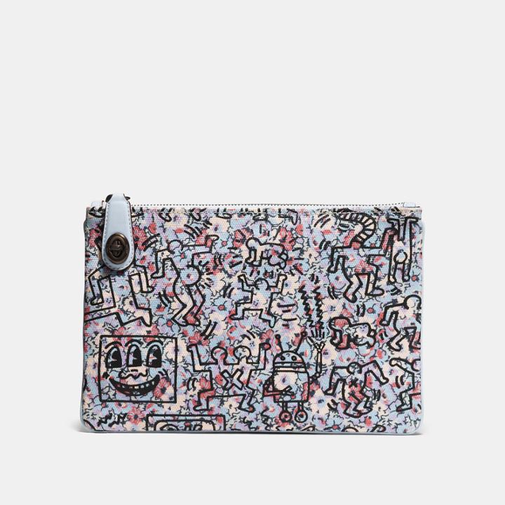 Coach X Keith Haring Turnlock Pouch 26