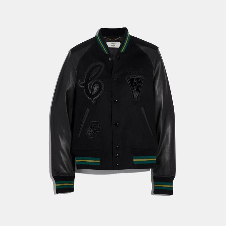 Coach Viper Room Varsity Jacket With Patches