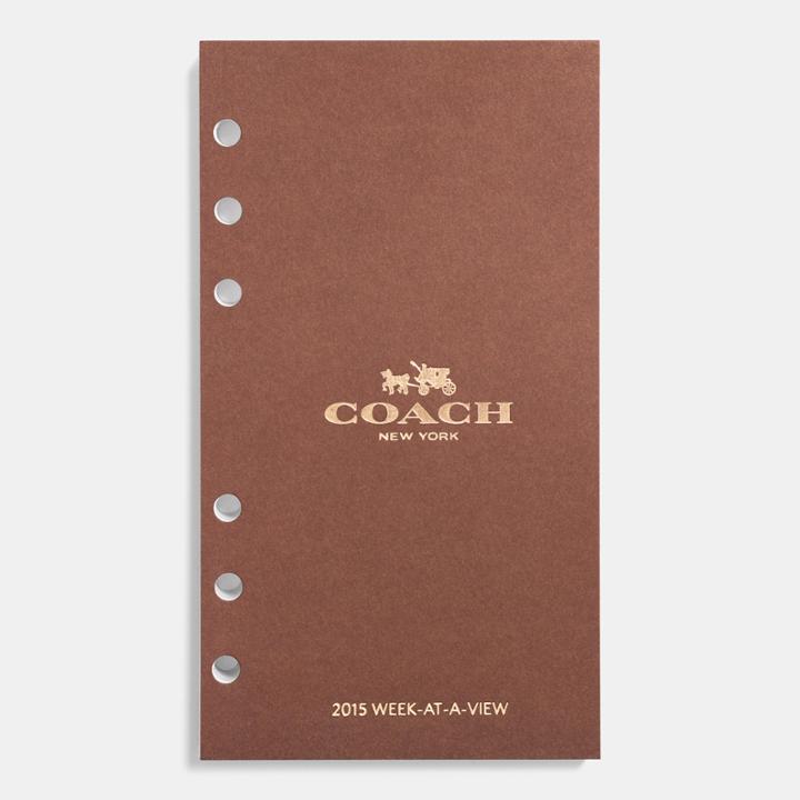Coach Medium Ring 2 Page Week