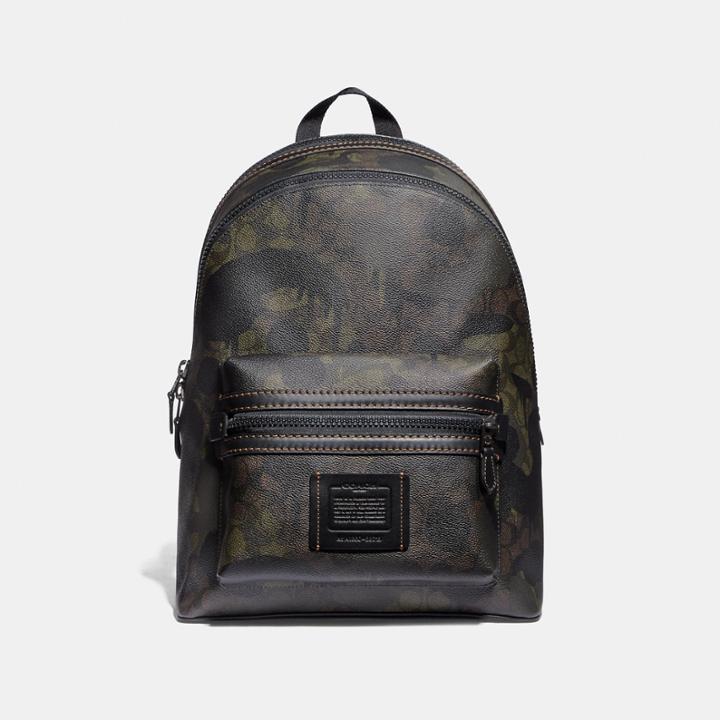 Coach Academy Backpack In Signature Canvas With Wild Beast Print