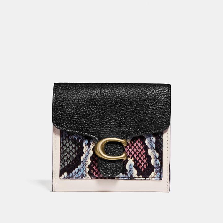 Coach Tabby Small Wallet With Snakeskin Detail