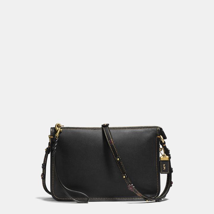 Coach Soho Crossbody In Glovetanned Leather With Tea Rose Detail