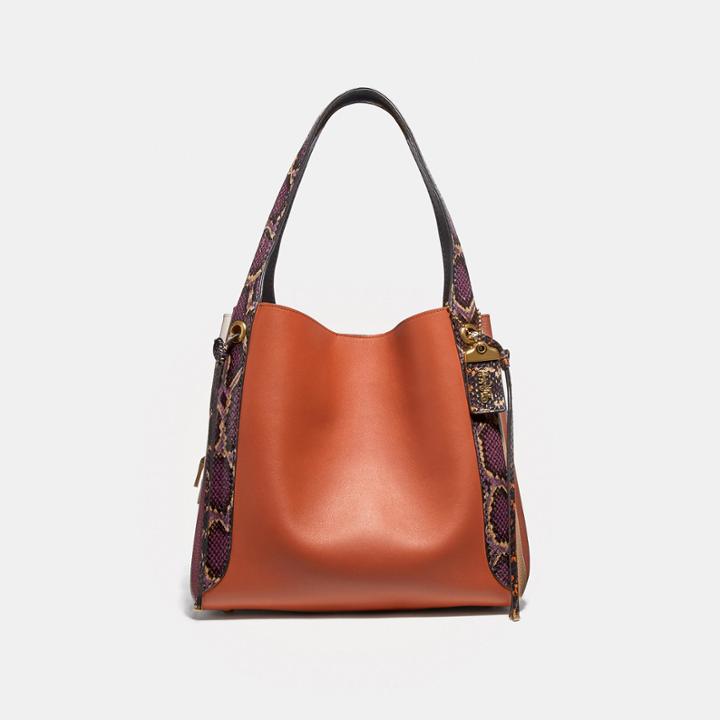 Coach Harmony Hobo In Colorblock Snakeskin