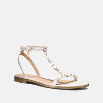 Coach Henriette Flat With Floral Rivets