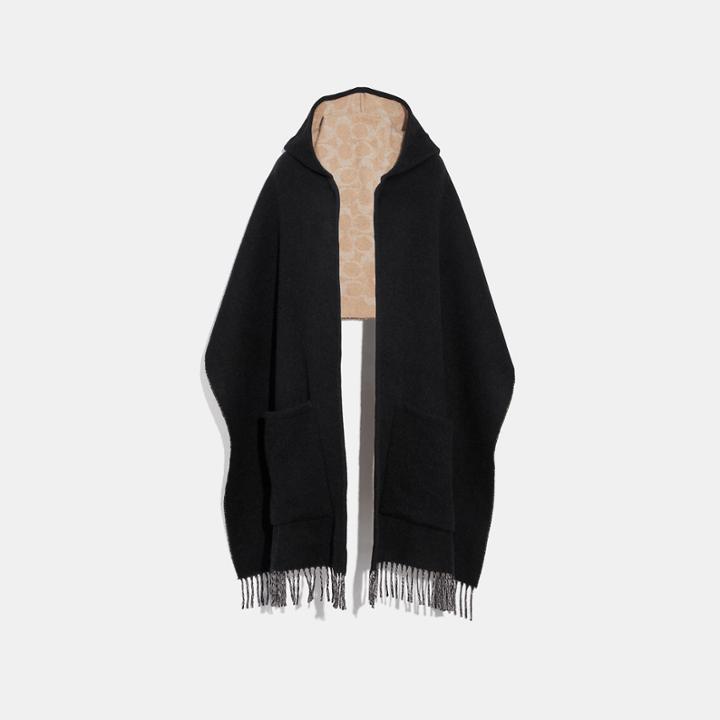 Coach Oversized Signature Muffler With Hood