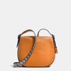 Coach Saddle Bag With Colorblock Snake Detail