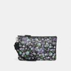 Coach Small Wristlet With Posey Cluster Print
