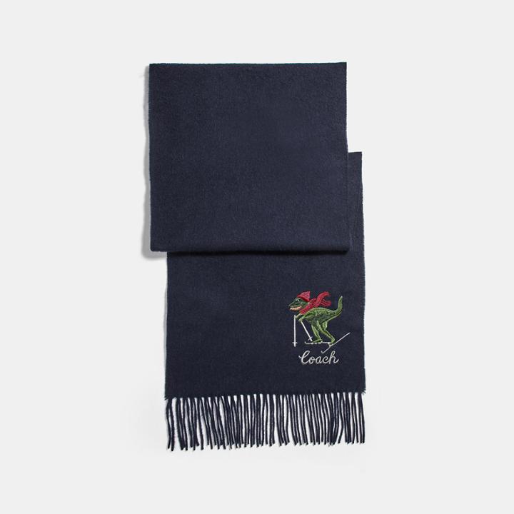 Coach Rexy Embroidered Muffler