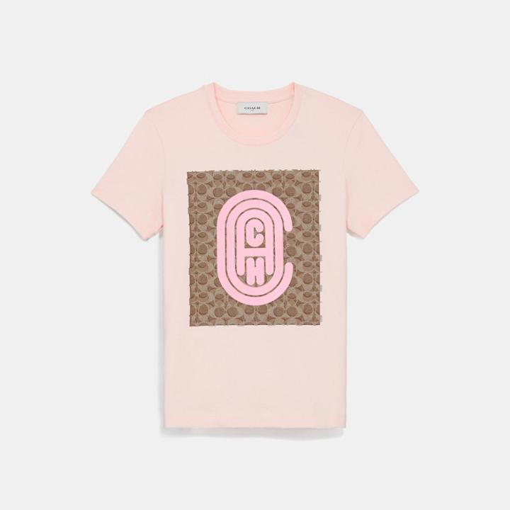 Coach Fitted Retro Signature T-shirt
