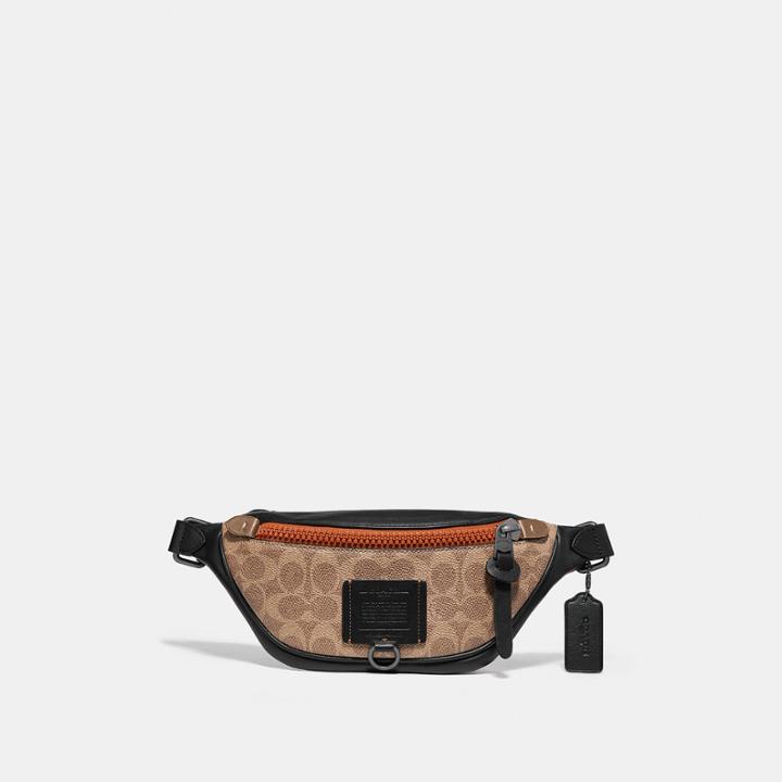 Coach Rivington Belt Bag 7 In Signature Canvas