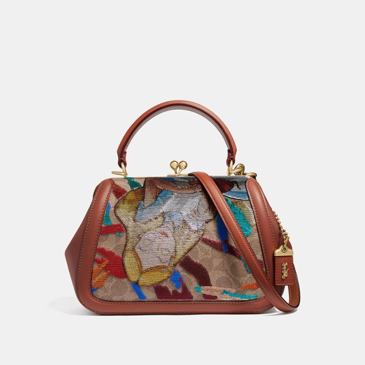 Coach Disney X Coach Frame Bag 23 With Embellished Alice