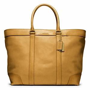 Coach - Bleecker Legacy Leather Wknd Tote B4/mustard