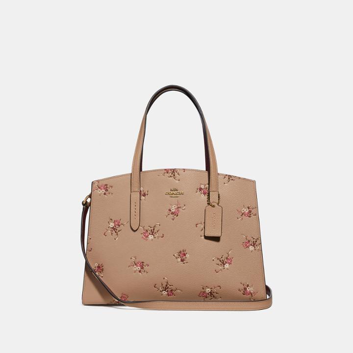 Coach Charlie Carryall With Floral Print