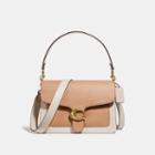 Coach Tabby Shoulder Bag In Colorblock With Snakeskin Detail