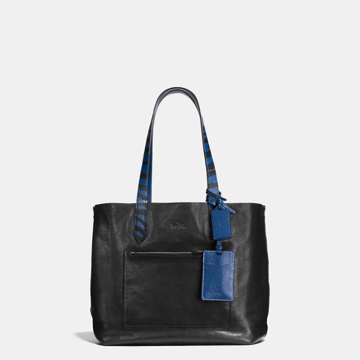 Coach Small Reversible Tote In Pebble Leather