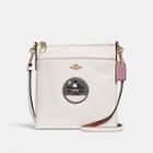 Coach Minnie Mouse Kitt Messenger Crossbody With Patches