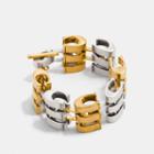 Coach Layered Signature Chain Link Bracelet