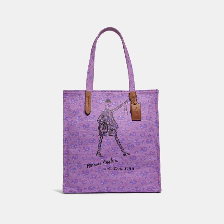 Coach Bonnie Cashin Walking Tote In Printed Canvas