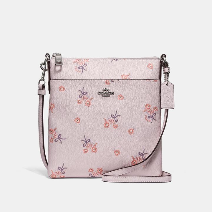 Coach Kitt Messenger Crossbody With Floral Bow Print