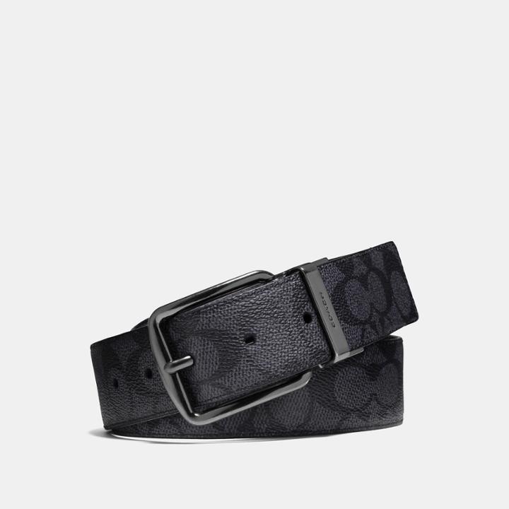 Coach Wide Harness Cut-to-size Reversible Belt In Signature Canvas