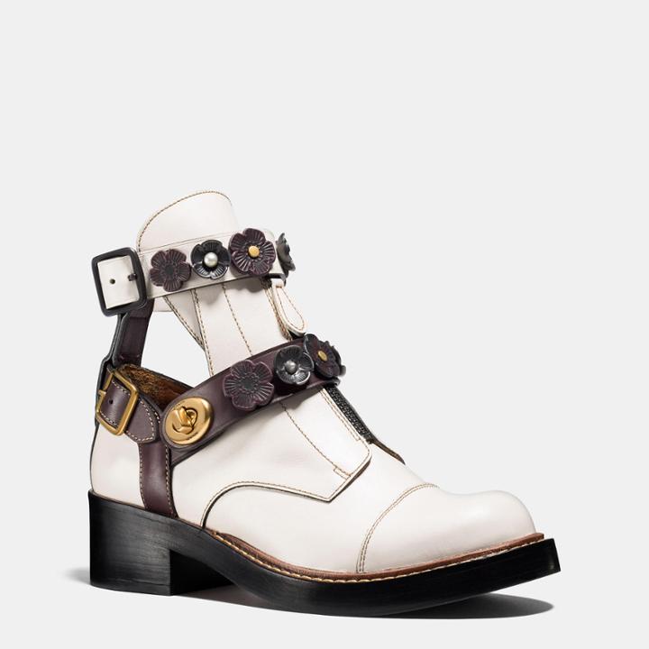 Coach Moto Cut Out Bootie